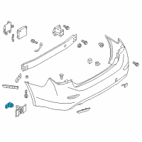 OEM 2020 Infiniti Q60 Distance Sensor Assembly Diagram - 28438-6HE2A