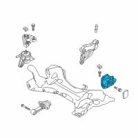 OEM Hyundai Sonata Transaxle Mounting Bracket Assembly Diagram - 21830-C1170