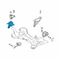 OEM Hyundai Sonata Engine Mounting Bracket Assembly Diagram - 21810-D4020