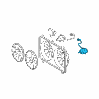 OEM 2011 Lexus GS450h Motor, Cooling Fan Diagram - 16363-31050