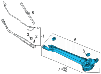 OEM Honda Civic WIPER ASSY-, FR Diagram - 76500-T20-A03