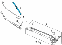 OEM 2022 Honda Civic BLADE, WSW (600MM) Diagram - 76620-T20-A01