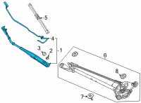 OEM Honda Civic ARM, WSW Diagram - 76610-T20-A01