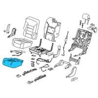 OEM GMC Acadia Seat Cushion Pad Diagram - 84603070