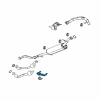 OEM 2009 Hummer H3T Converter & Pipe Hanger Diagram - 15855834