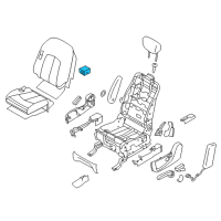 OEM 2013 Nissan Quest Switch Assy-Front Seat Diagram - 87016-1JB7C