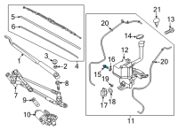 OEM 2022 Kia K5 Level Switch-WINDSHI Diagram - 98521D9000