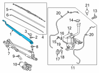 OEM Kia Sorento Arm Assembly-W/SHLD WPR( Diagram - 98321P2000