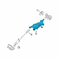 OEM 2011 Ford Taurus Column Assembly Diagram - BG1Z-3C529-D