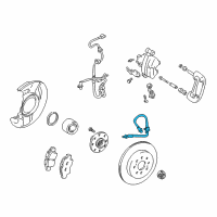 OEM 2004 Toyota MR2 Spyder Brake Hose Diagram - 90947-02B61