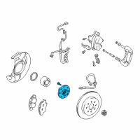 OEM 2001 Toyota MR2 Spyder Hub Diagram - 42301-17040