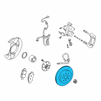 OEM 2005 Toyota MR2 Spyder Rotor Diagram - 42431-17081