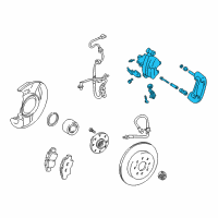 OEM Toyota MR2 Spyder Caliper Assembly Diagram - 47730-17120