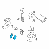 OEM Toyota MR2 Spyder Rear Pads Diagram - 04466-17100