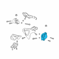 OEM 1999 Dodge Durango Insulator Engine Mount Diagram - 52022032