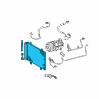 OEM Lexus CONDENSER Assembly Diagram - 88460-30871