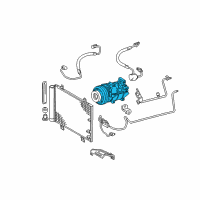 OEM 2009 Lexus GS350 Reman Compressor Diagram - 88320-3A310-84