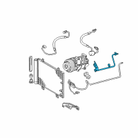 OEM 2006 Lexus GS300 Pipe Sub-Assy, Suction Diagram - 88707-30740