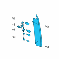 OEM 2019 Ford Transit Connect Combo Lamp Assembly Diagram - DT1Z-13405-F