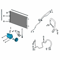 OEM 2018 Ford F-150 Compressor Assembly Diagram - JL3Z-19703-DD