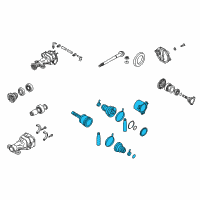 OEM Infiniti G35 Shaft Assembly-Rear Drive, L Diagram - 39601-AR400