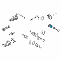 OEM 2014 Infiniti QX70 Bearing-Differential Side Diagram - 38440-0C000