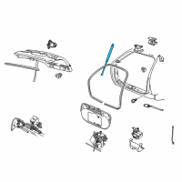OEM 2000 Mercury Sable Support Cylinder Diagram - 5F1Z-74406A10-AB