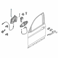 OEM 2020 BMW X3 Operating Rod, Door Front Left Diagram - 51-21-7-409-269