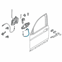 OEM BMW X3 Bowden Cable, Outside Door Handle Diagram - 51-21-7-409-273