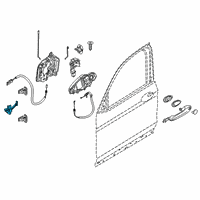 OEM 2020 BMW X3 Front Door Brake Diagram - 51-21-7-390-686