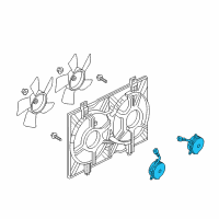 OEM 2018 Nissan Versa Motor Assy-Radiator Cooling Diagram - 21487-1HS3D