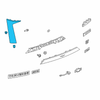 OEM 2020 Chevrolet Traverse Molding Diagram - 84635364