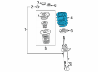 OEM 2021 Toyota Mirai Spring Diagram - 48231-62020