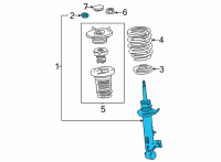 OEM Toyota Mirai Strut Diagram - 48530-69785