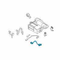 OEM 2009 Nissan Rogue Air Fuel Ratio Sensor Diagram - 22693-JA00B