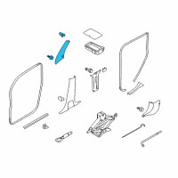 OEM 2014 Nissan Cube GARNISH Assembly-Front Pillar, RH Diagram - 76911-1FA0A