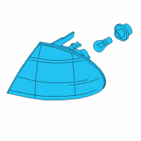 OEM BMW 325Ci Front Left White Turn Indicator Diagram - 63-13-7-165-857