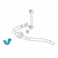 OEM Oldsmobile Bravada Stabilizer Bar Bracket Diagram - 15097923