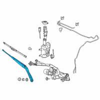 OEM 2017 Ram ProMaster City Arm-Front WIPER Diagram - 68266323AA