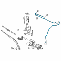 OEM 2017 Ram ProMaster City Hose-Windshield Washer Diagram - 68297786AA