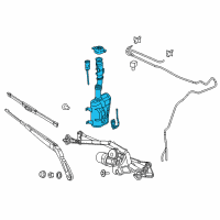 OEM Ram Reservoir-Windshield Washer Diagram - 68311542AA