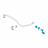 OEM 1999 Hyundai Sonata Link Assembly-Rear Stabilizer Diagram - 55530-38010