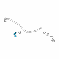 OEM Hyundai Sonata Bracket-Rear Stabilizer Diagram - 55575-38600