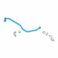 OEM Hyundai Bar-Rear Stabilizer Diagram - 55511-38600