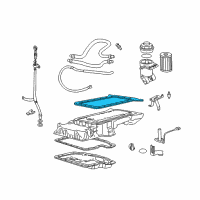 OEM 1997 BMW 840Ci Upper Oil Pan Gasket Diagram - 11-13-1-742-109