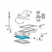 OEM 1993 BMW 740iL Oil Pan Gasket Diagram - 11-13-1-436-324