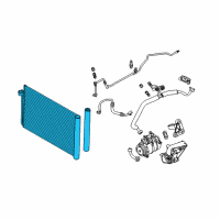 OEM BMW 535i Condenser Air Conditioning With Drier Diagram - 64-50-9-122-827