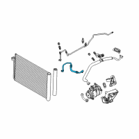 OEM BMW 528i Pressure Hose, Compressor-Condenser Diagram - 64-53-6-920-356