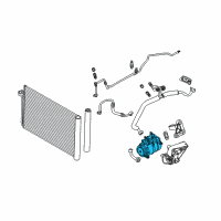 OEM BMW M3 Air Conditioning Compressor Diagram - 64-50-9-180-550