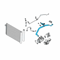 OEM BMW M5 Suction Pipe Diagram - 64-50-9-181-833